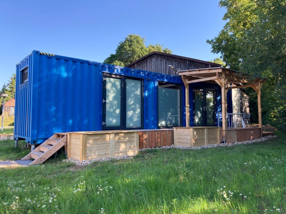 Tiny House Im Seecontainer Mit Parkplatz, Glasfaser, Netflix, Veranda Und Gehobener Ausstattung Coburg Zewnętrze zdjęcie